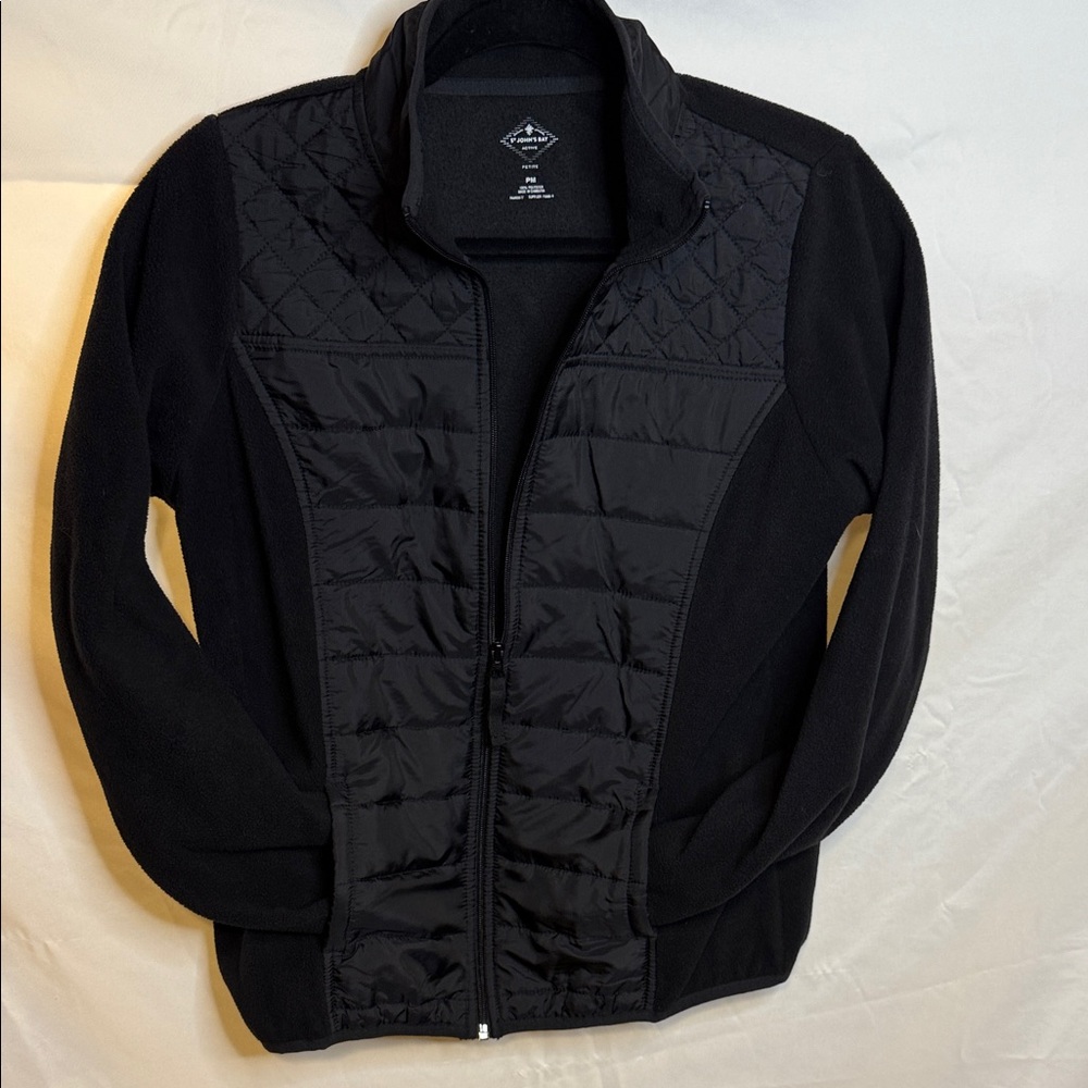 St. John's Bay Black Quilted Puffer Coat